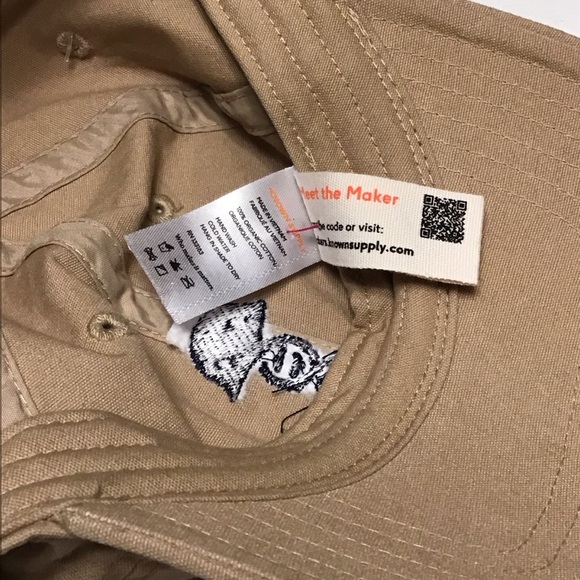 Known Supply Organic Cotton Sustainable Khaki Cap with Black Embroidery - Picture 8 of 11